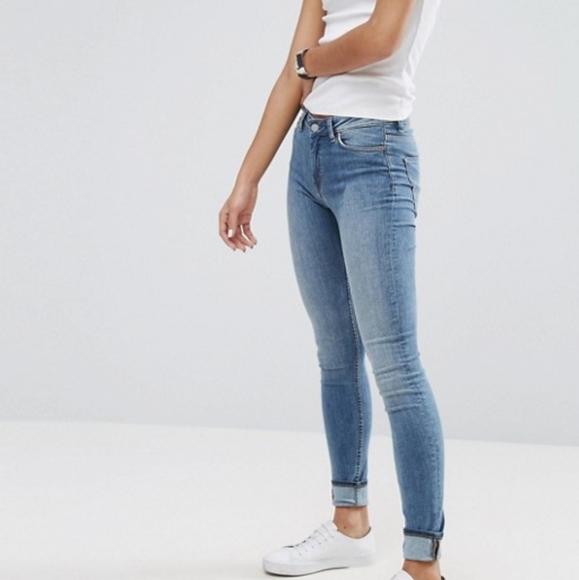 weekday high waist jeans